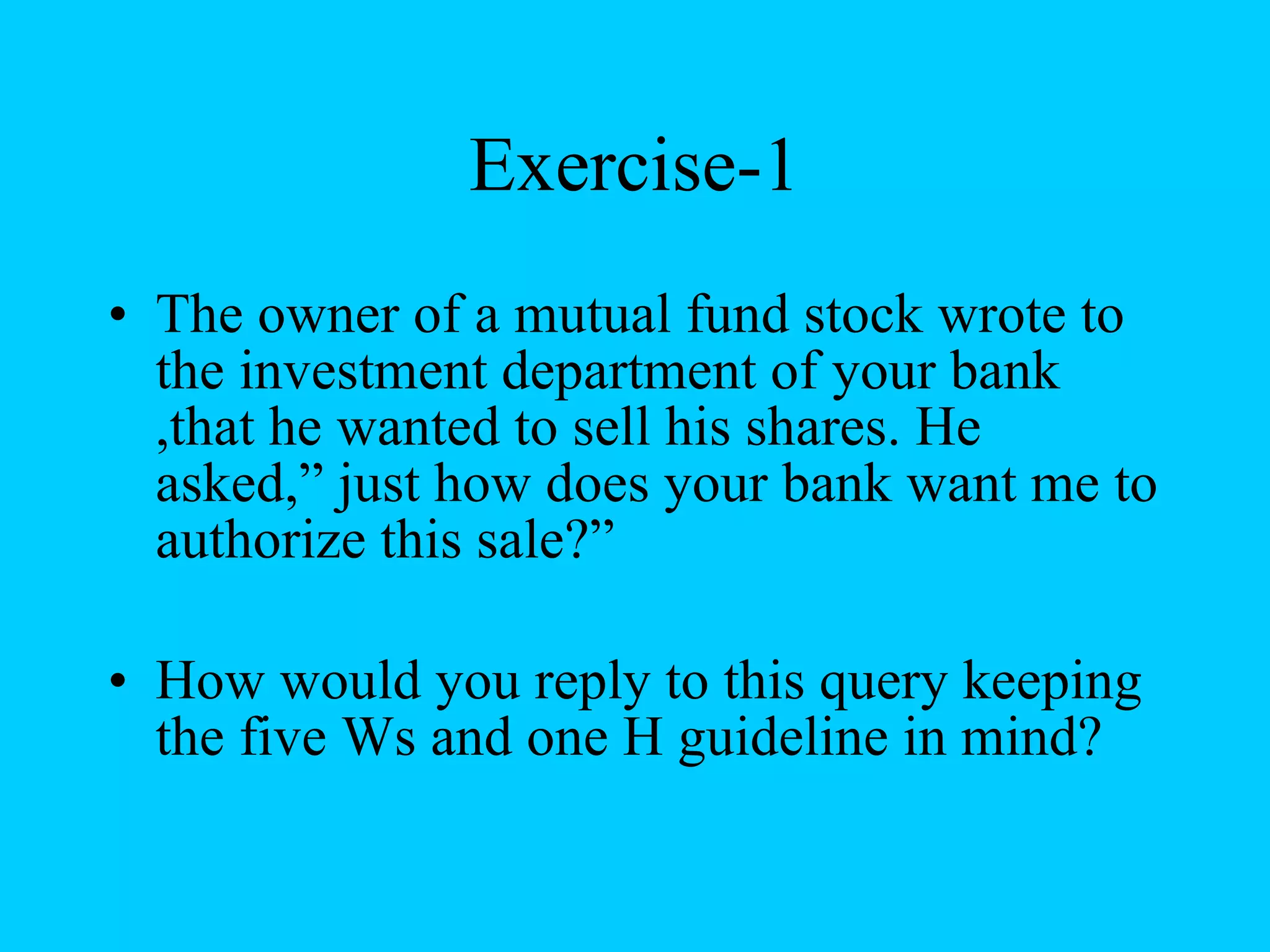 7 Cs Ppt With Excercises | PPT