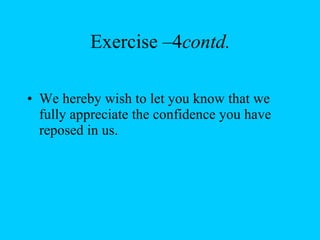 7 Cs Ppt With Excercises | PPT