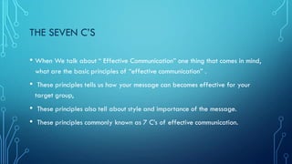 7c's effective communication | PDF