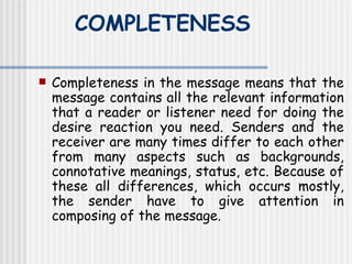 7cs of communication | PPT