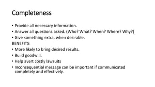 7 c s of communication | PPT
