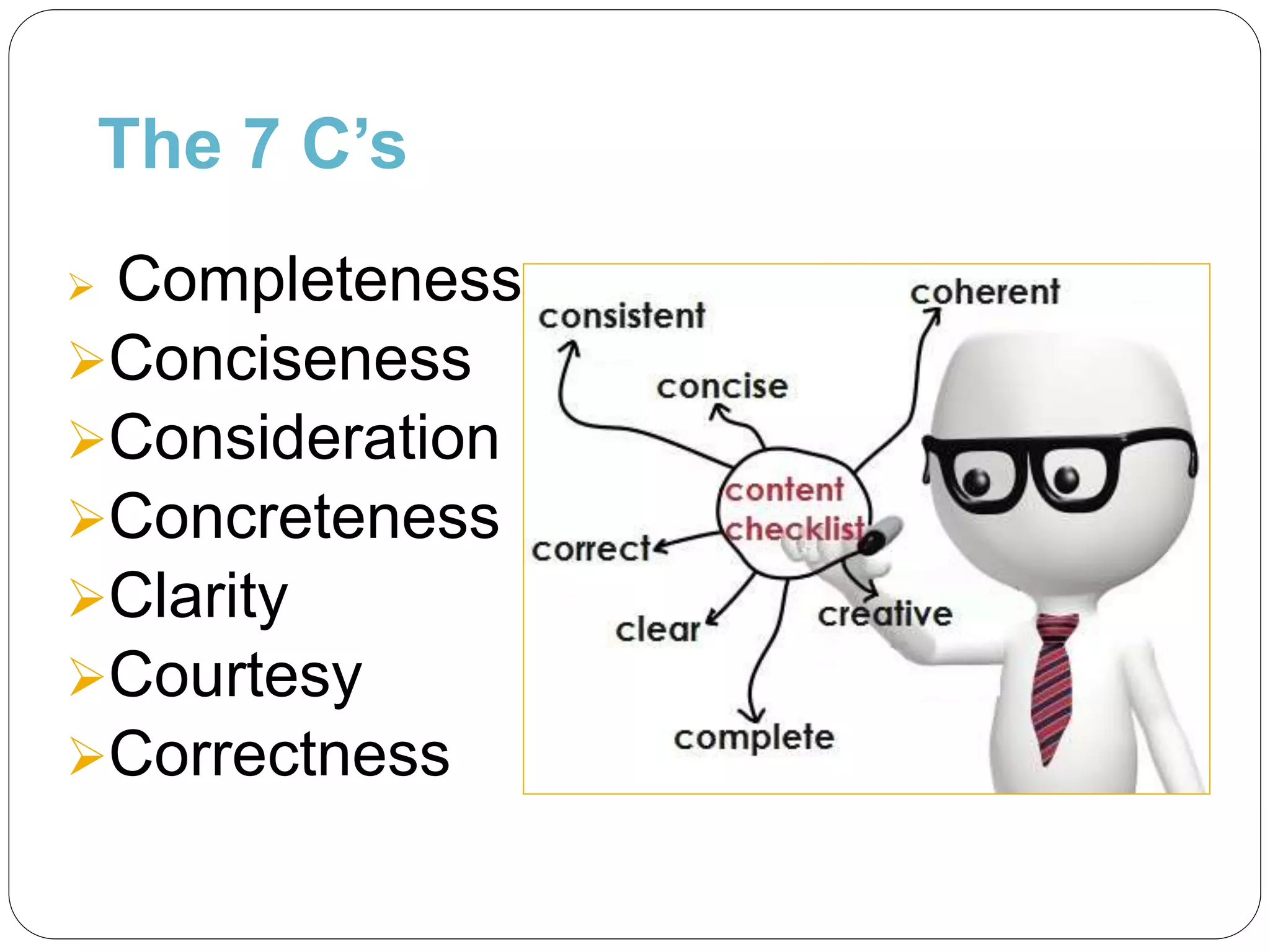 7 c's of communication | PPTX