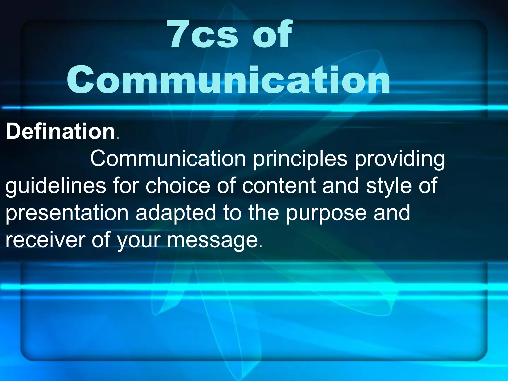 7cs of communication | PDF | Email | Internet