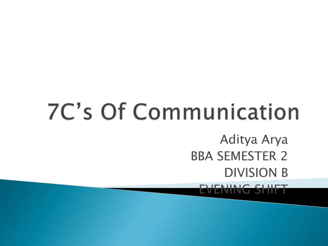 7C’s Of Communication.pptxzjgziyzkysoydoydoydoyd | PPT