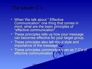 7 c`s of effactive comunication | PPT | Business | Business and Finance