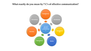 7 c's of effective communication | PPT