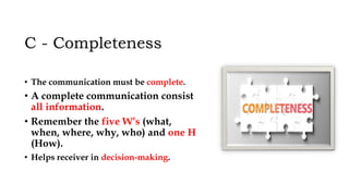 7 c's of effective communication | PPT
