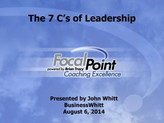 7 C's of Leadership | PPTX | Business | Business and Finance