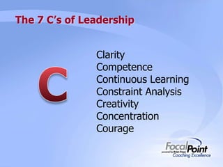 7 C's of Leadership | PPTX | Business | Business and Finance