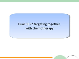 Dual HER2 targeting together  with chemotherapy 