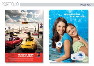 PORTFOLIO
ferrariworldabudhabi.com
Get set to rev your engines. At Ferrari World Abu Dhabi, you finally have the chance to get behind the wheel
and see where your imagination takes you. When you visit the world’s first Ferrari branded theme park,
you’ll finally have the chance to live the Ferrari dream in ways you never imagined possible. Experience the
legend like never before, with over 20 rides and attractions in the world’s largest indoor theme park.
IT’S YOUR TURN
TO GET BEHIND THE WHEEL
niv soft-bdf-ag012-jg-ok me fp.ai 2/19/07 10:01:50 AM
PRESS ADS
 