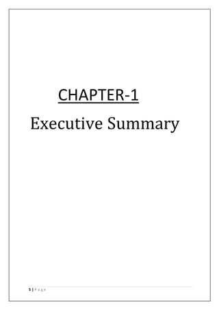 5 | P a g e
CHAPTER-1
Executive Summary
 