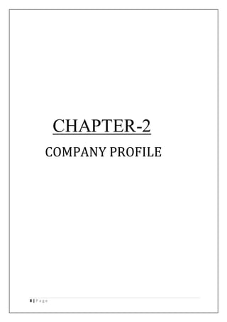 8 | P a g e
CHAPTER-2
COMPANY PROFILE
 