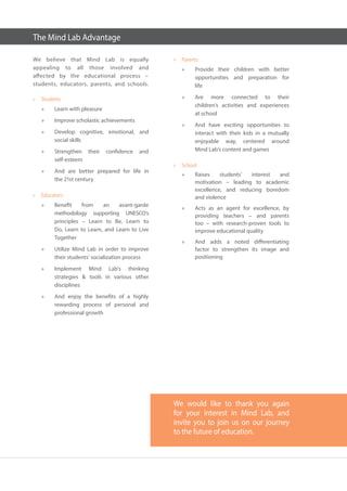 Mind Lab for Schools - English 2016 | PDF
