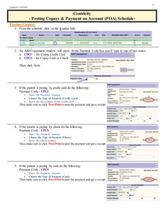 Centricity & Allscripts Trainin Manual Updated | DOCX
