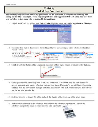 Centricity & Allscripts Trainin Manual Updated | DOCX