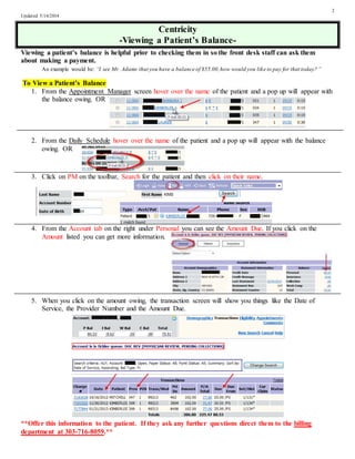 Centricity & Allscripts Trainin Manual Updated | DOCX