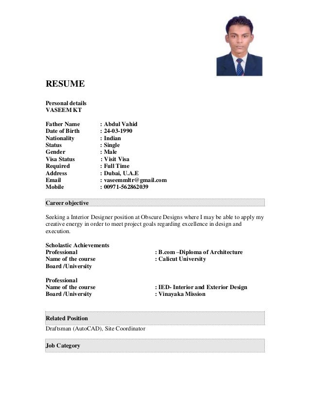 vaseem cv 1