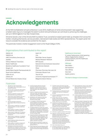 Organisations that contributed to the report
AbbVie Ltd
AMGEN Ltd
AMG Consultancy Services Ltd
Astellas
B Braun Medical (T...
