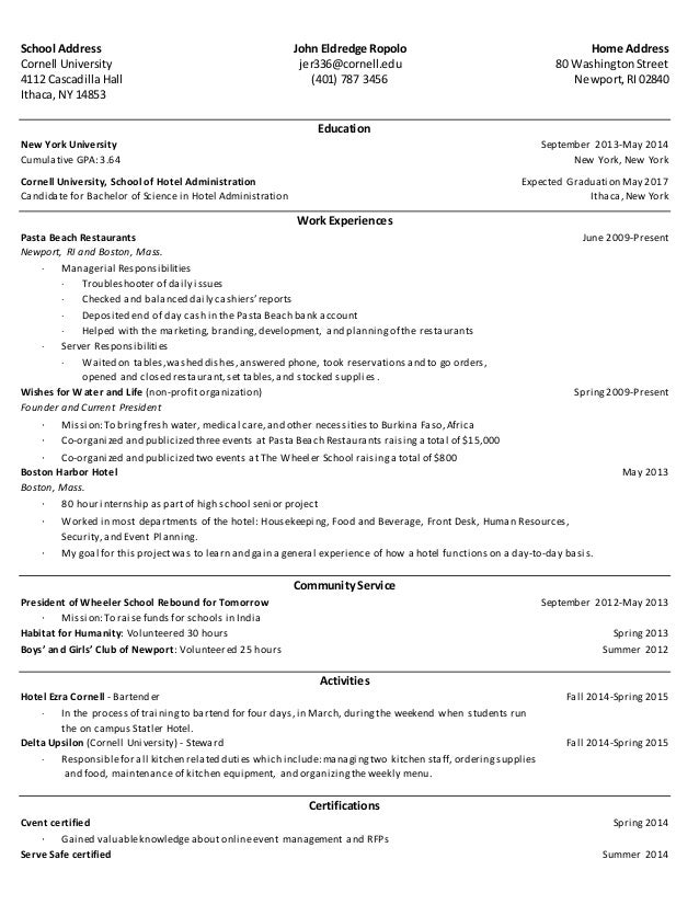 resume john eldredge ropolo