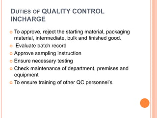 Quality & GMP Presentation | PPTX