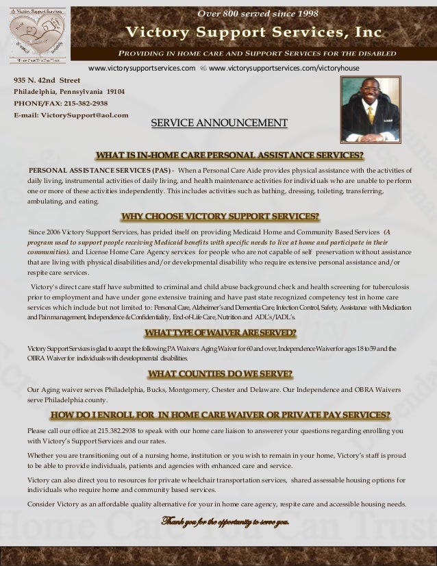 Personal Home Care Agency Of Pa