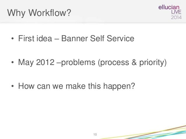 Ellucian Live Workflow Peb