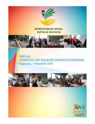 The International Volunteer Day 2016 Booklet Cover Design