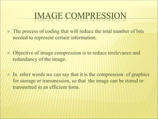Presentation on Image Compression | PDF