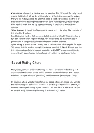 Wheel Guide R Meaning READING A TYRE | PDF