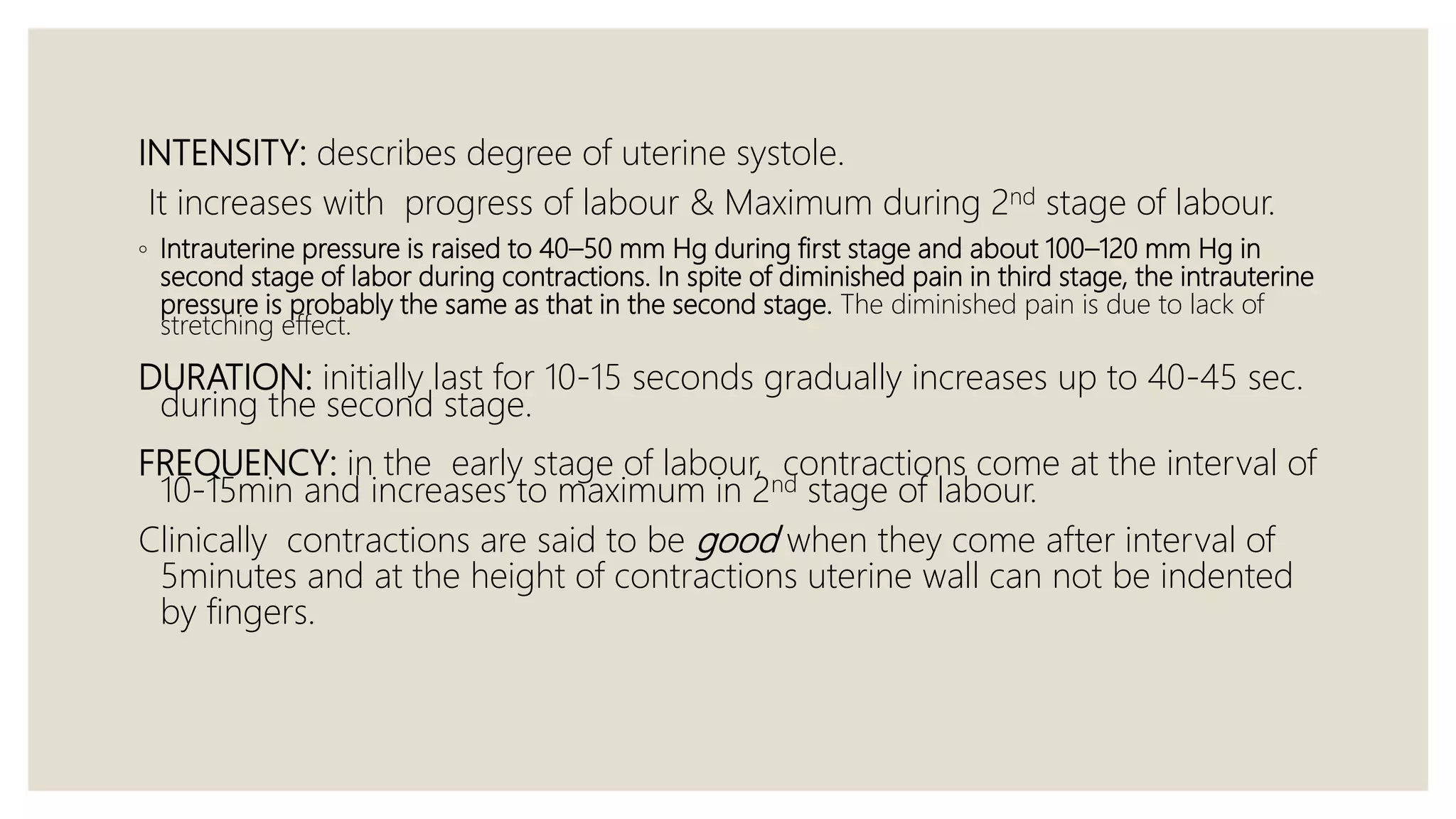 CAUSES AND ONSET OF NORMAL LABOUR | PPTX