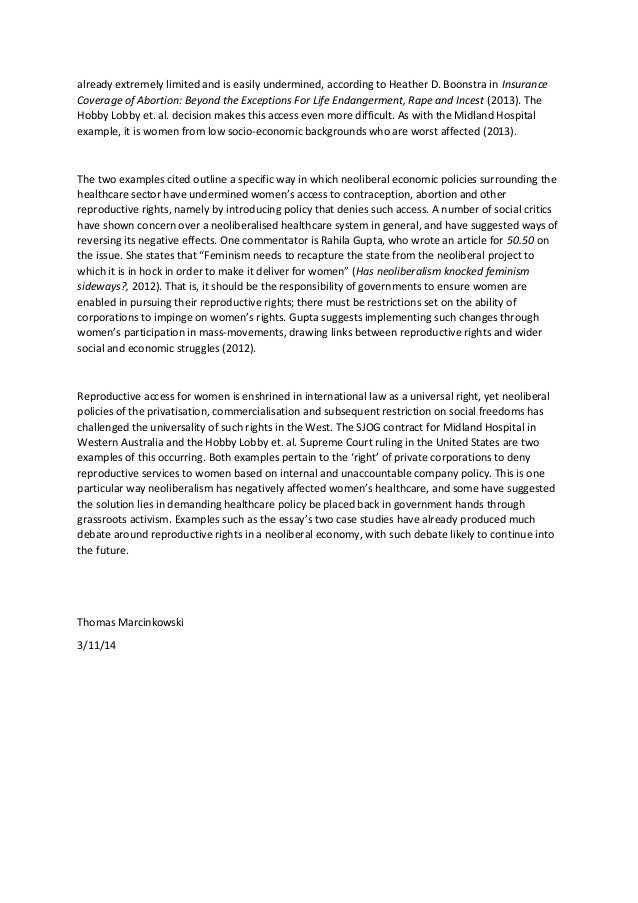 Womens right essay