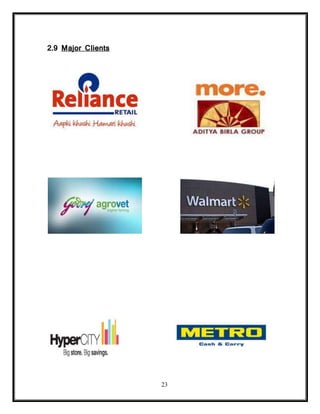 23
2.9 Major Clients
 