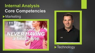 Internal Analysis
Core Competencies
Marketing
Technology
 