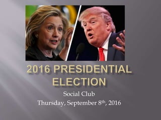 Social Club
Thursday, September 8th, 2016
 