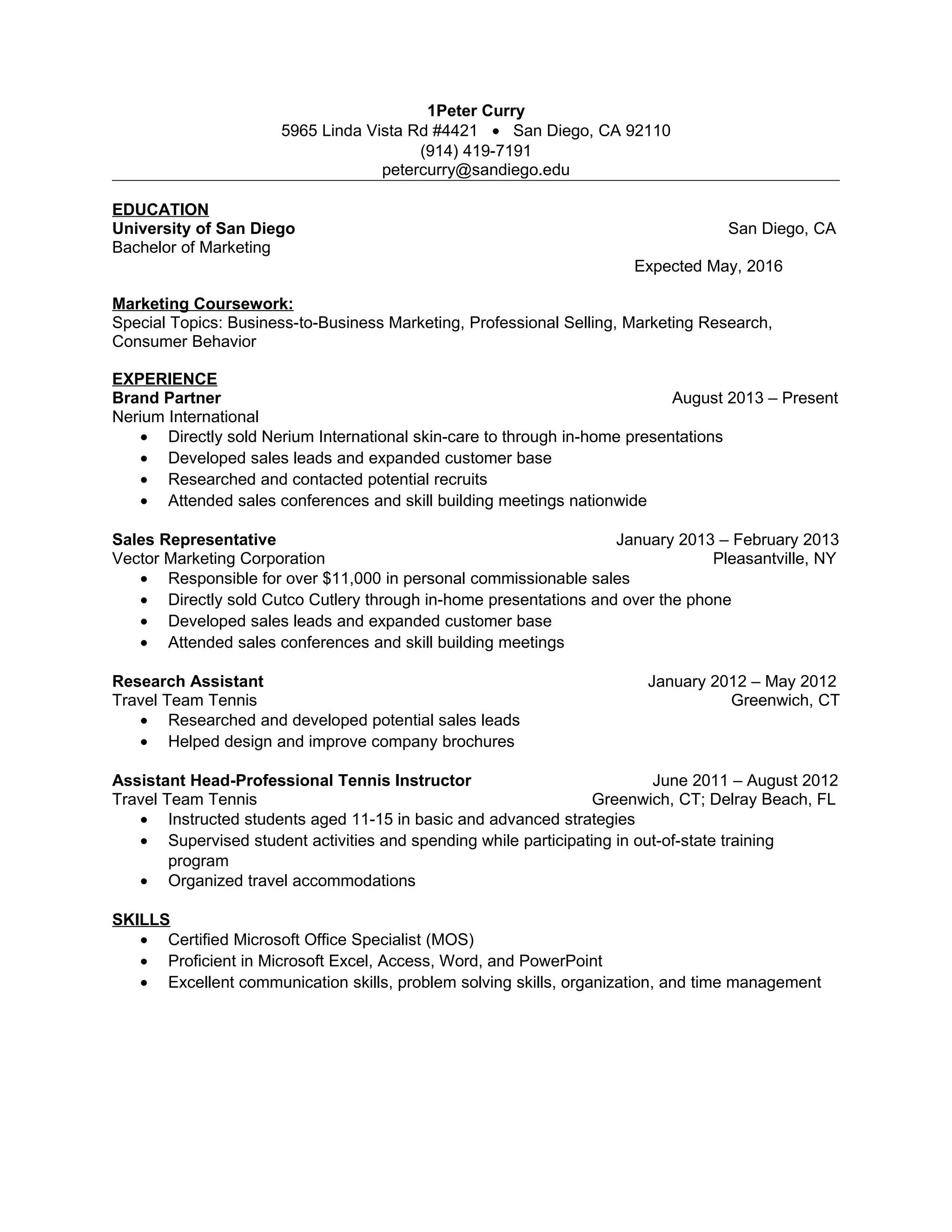 Peter Curry Resume PDF - Peter Curry Resume 1 2048 