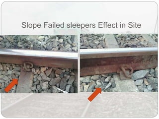 Slope Failed sleepers Effect in Site
 
