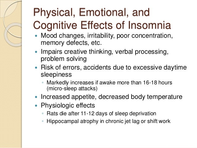 Cause and Effects of Insomnia