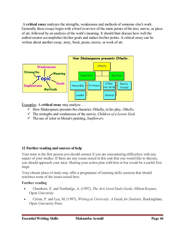 Open university essays
