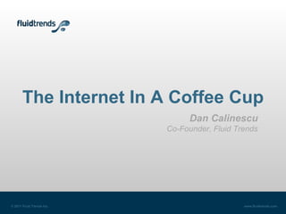 Dan Calinescu Co-Founder, Fluid Trends The Internet In A Coffee Cup © 2011 Fluid Trends Inc. www.fluidtrends.com 
