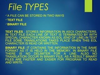 data file handling | PPT