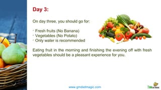 7 Days Gm Diet Meal Plan | PPT