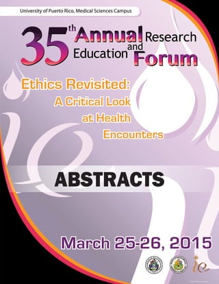 ABSTRACTS
1-Abstracts Foro 2015.indd 1 3/20/2015 11:13:10 AM
 