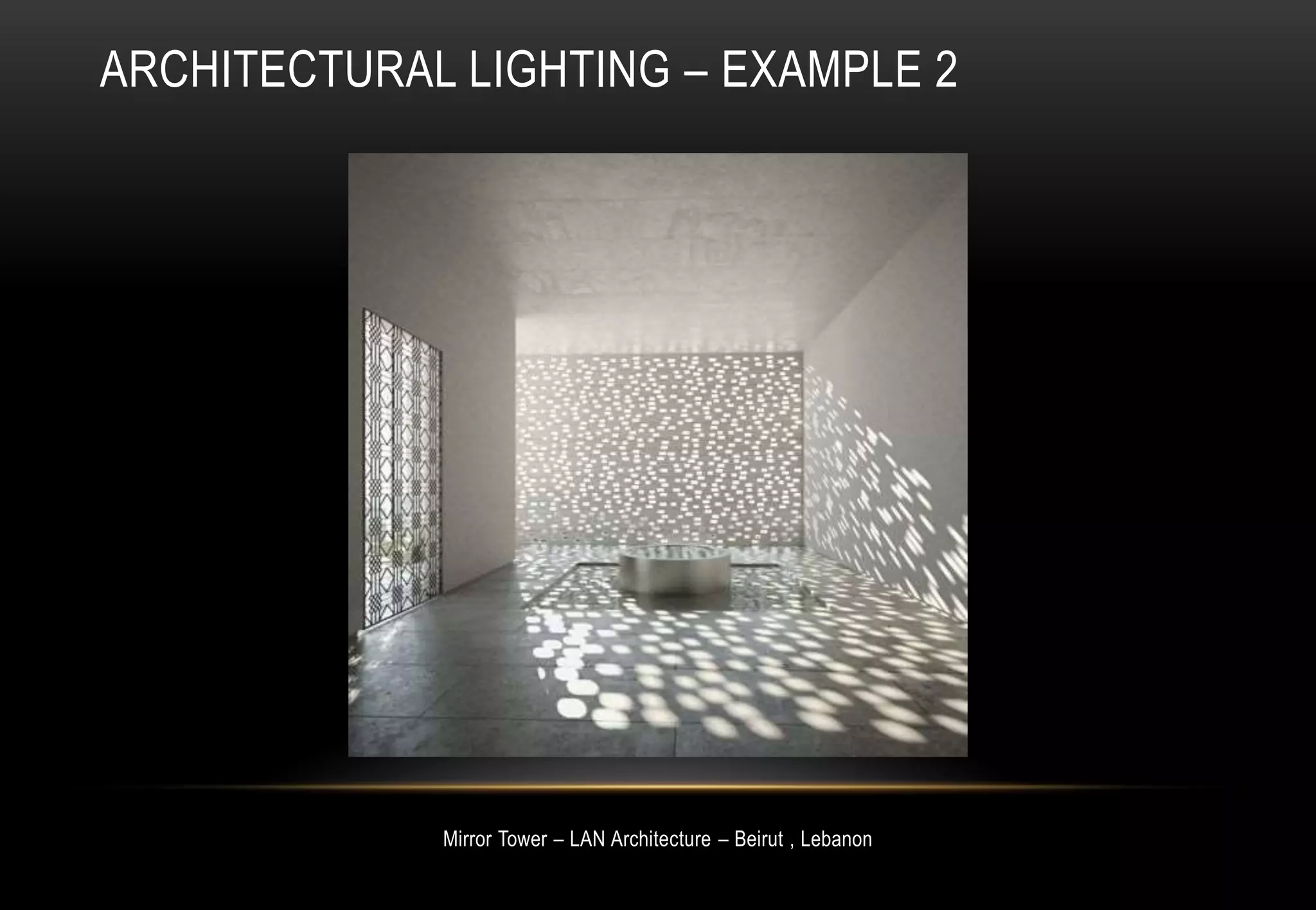 Interior and lighting design PPT
