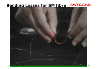 52Copyright © Antigone Consulting 20162 April 2016
AANNTTIIGGOONNEECCOONNSSUULLTTIINNGG
Bending Losses for SM fibre
 