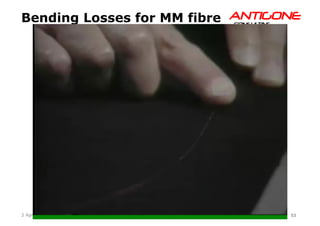53Copyright © Antigone Consulting 20162 April 2016
AANNTTIIGGOONNEECCOONNSSUULLTTIINNGG
Bending Losses for MM fibre
 