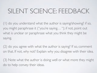 Science Feedback Examples Composing Science workshop | PDF