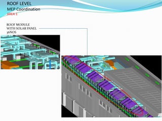 ROOF LEVEL
MEP Coordination
AREA 1
ROOF MODULE
WITH SOLAR PANEL
36NOS
 