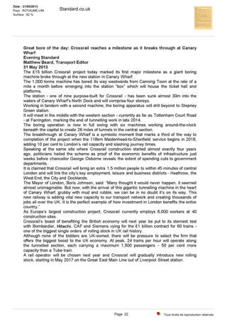 Standard.co.uk
Tous droits de reproduction réservés
Date : 31/05/2013
Pays : ROYAUME-UNI
Surface : 82 %
Page 22
 