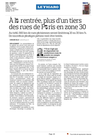 Tous droits de reproduction réservés
Date : 03/06/2013
Pays : FRANCE
Suppl. : Paris
Page(s) : 1
Diffusion : 338618
Périodicité : Quotidien
Surface : 51 %
Page 25
 